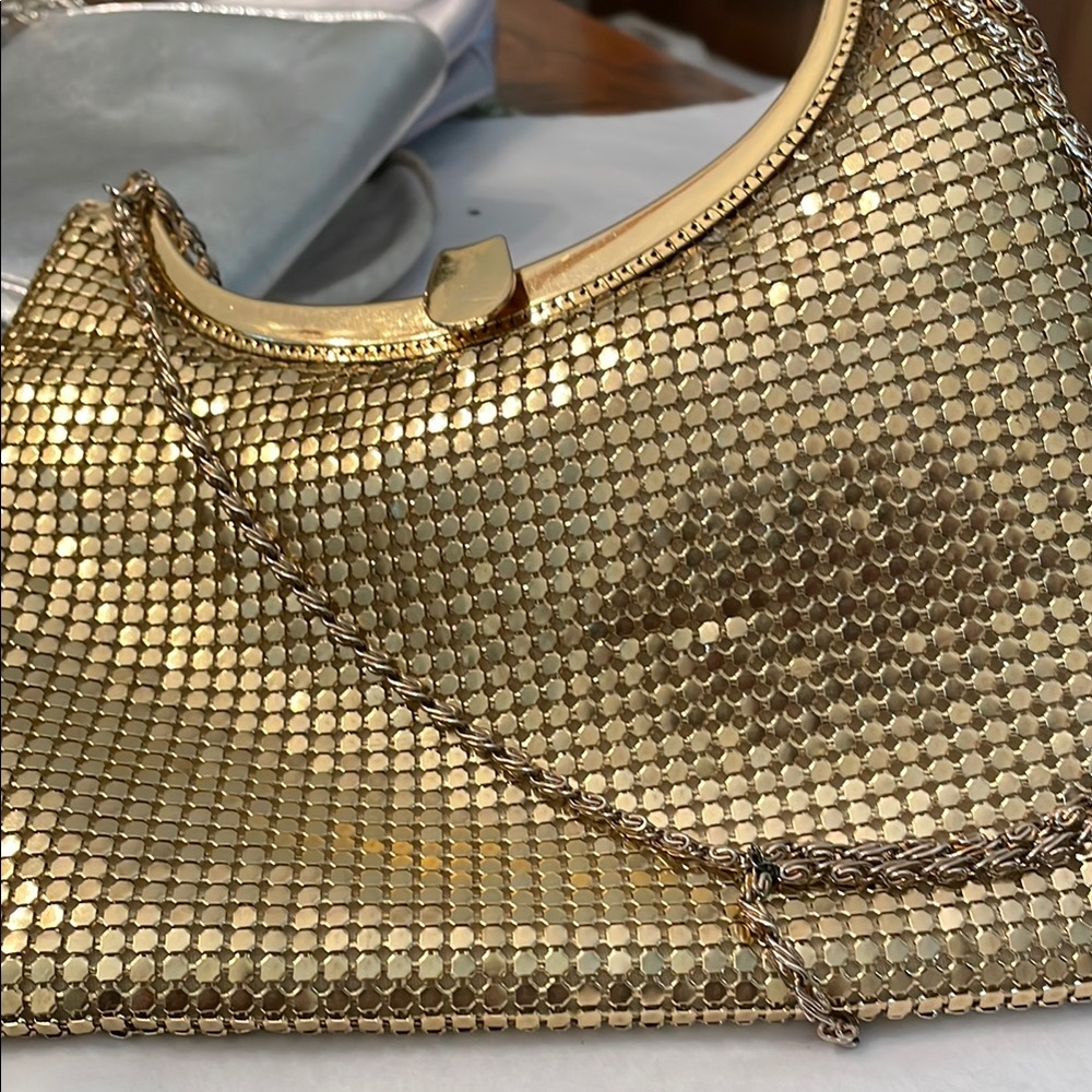 Gold Mesh Evening Bag